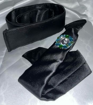 Black Singers Tie And Belt