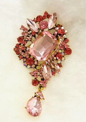 Pink Mix Brooch