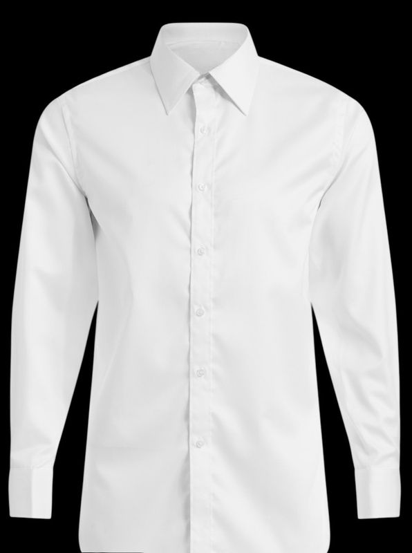 Men’s Plain Cotton White Shirt