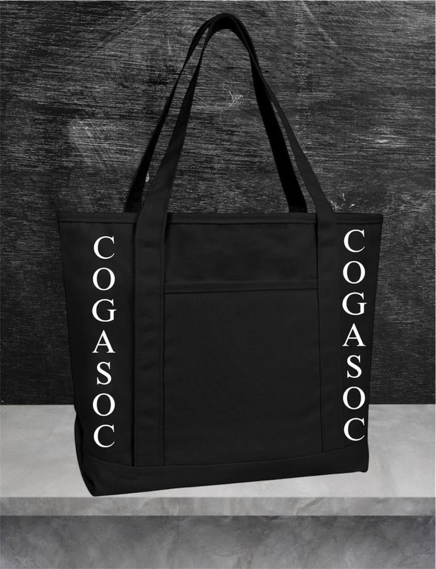Black Cogasoc Tote Bag