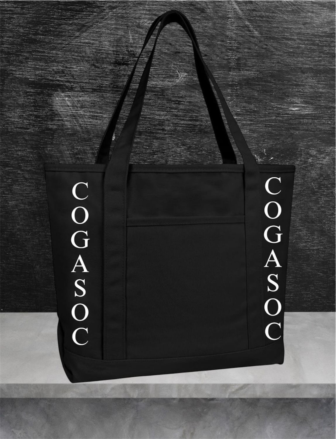 Black Cogasoc Tote Bag