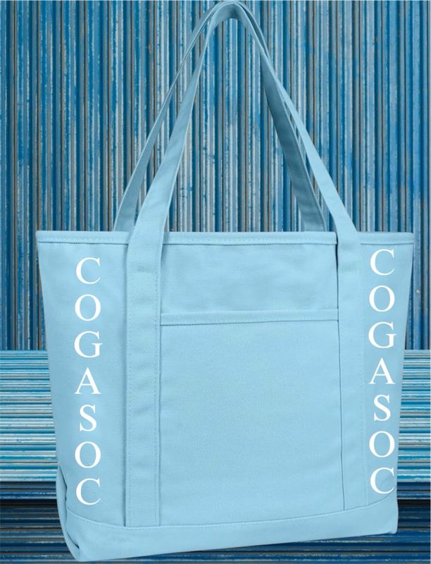 Light Blue Cogasoc Tote Bag