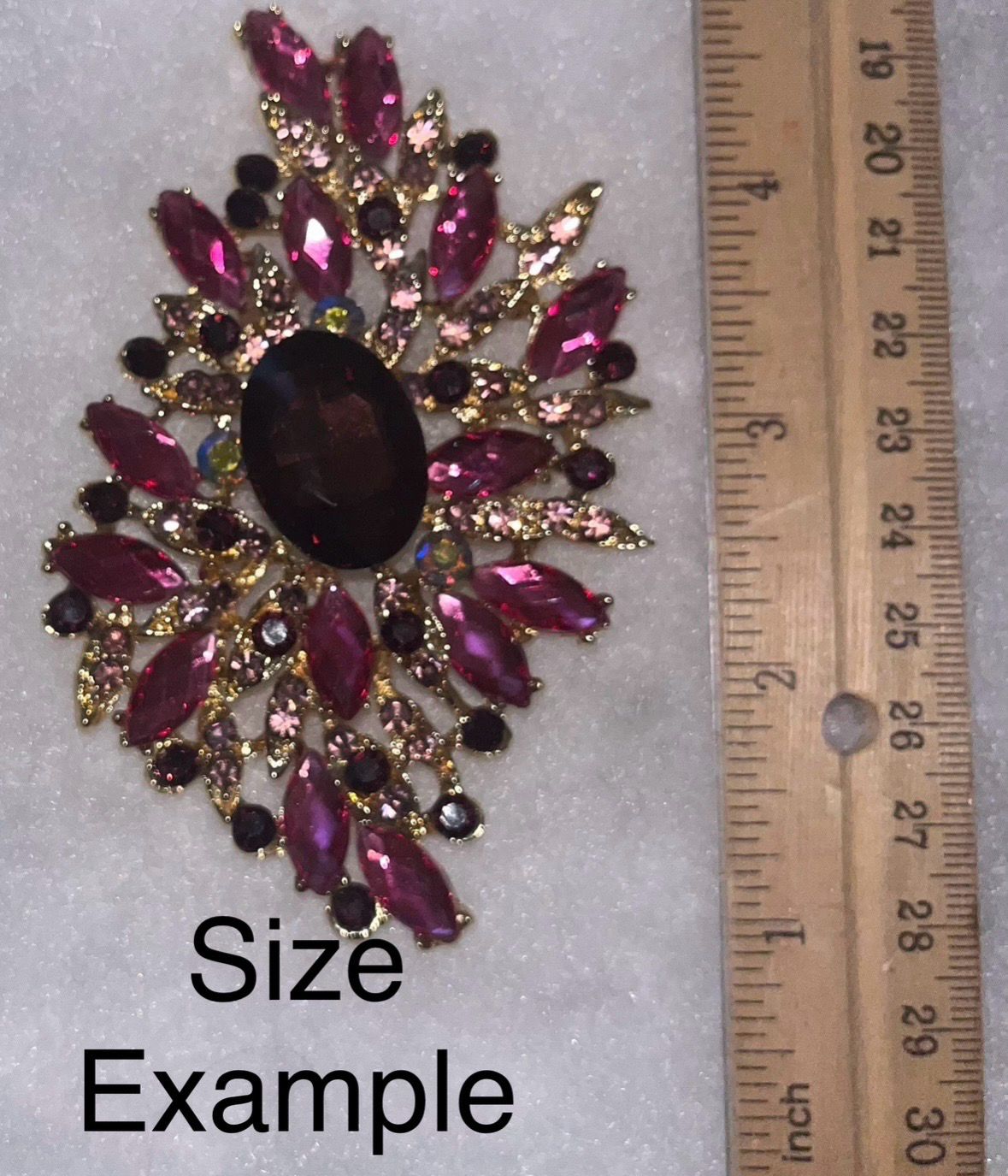 Purple Diamond Brooch