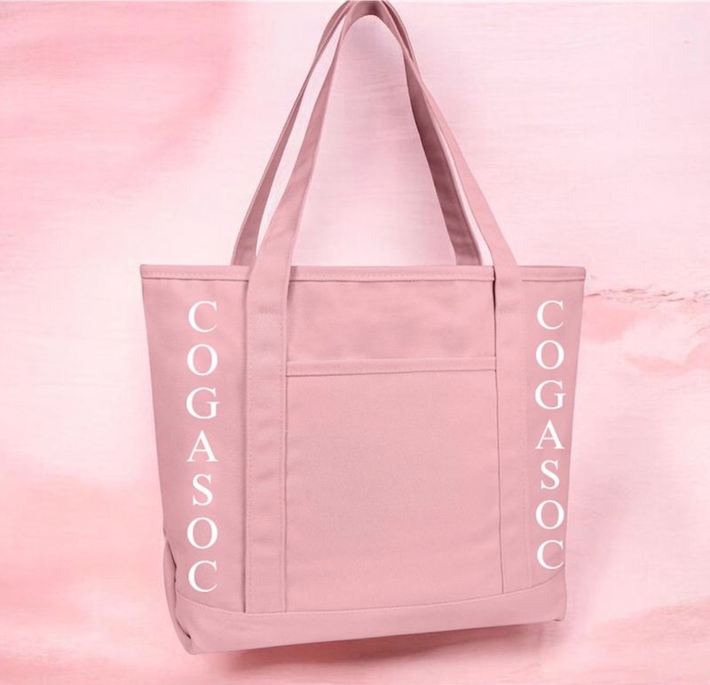 Pink Cogasoc Tote Bag