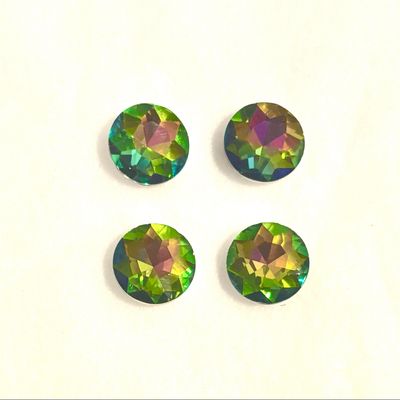 Green/Pink/Yellow Mix Button Cover Set 