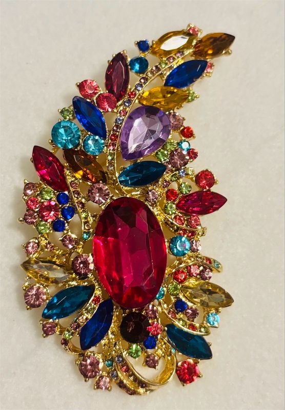 Large Multicolor Brooch