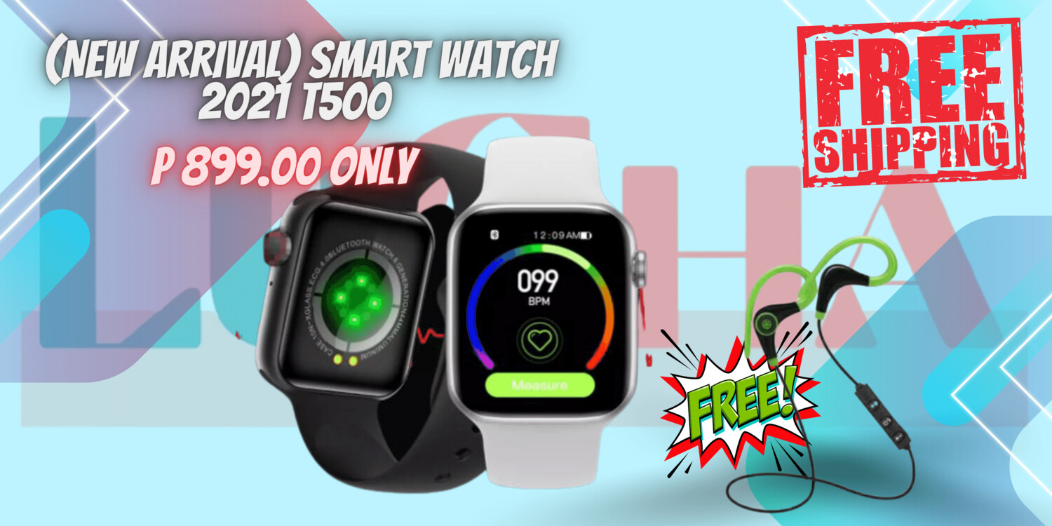 Smart Watch 2021 T500 + Freebie Earphone