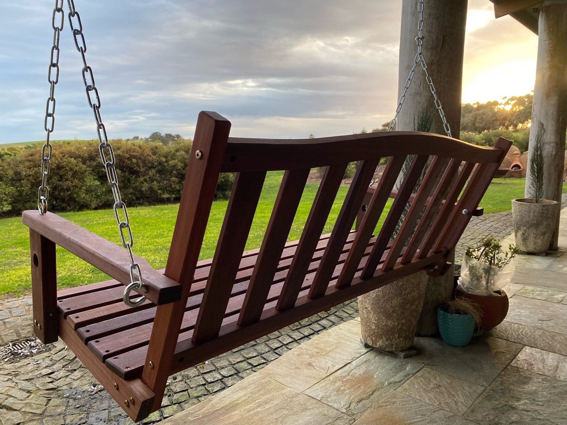 American Porch Swing Oiled 5ft