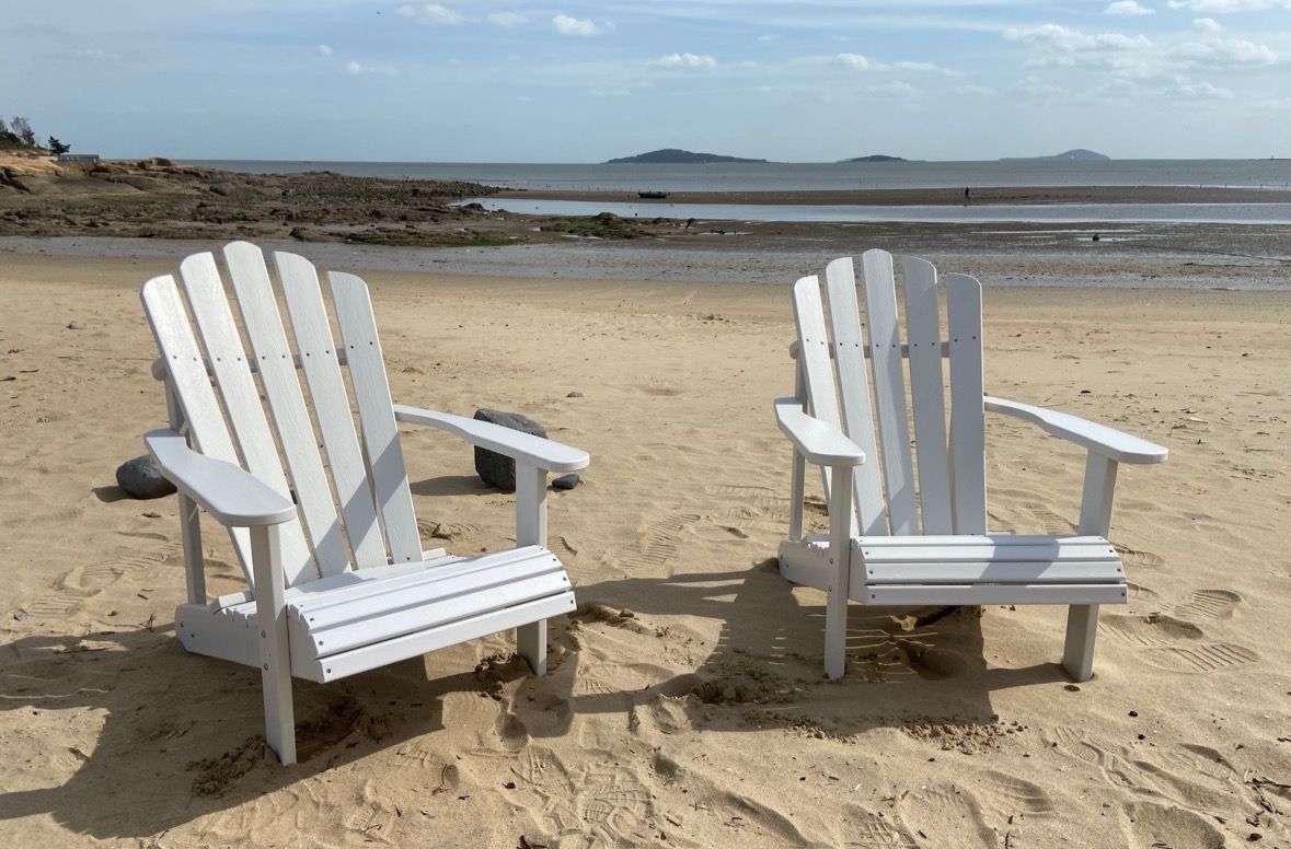 HDPE Classic Deck Chair White