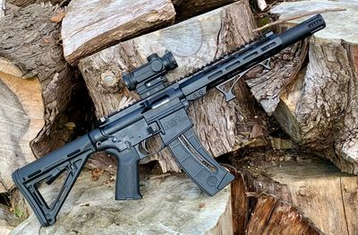 Smith & Wesson M&P15-22 Rifle (pre-owned) with Volquartsen Competition bolt, 12.5” barrel