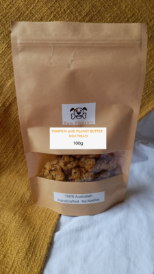 Pumpkin, Peanut Butter- Shaped Dog Treats