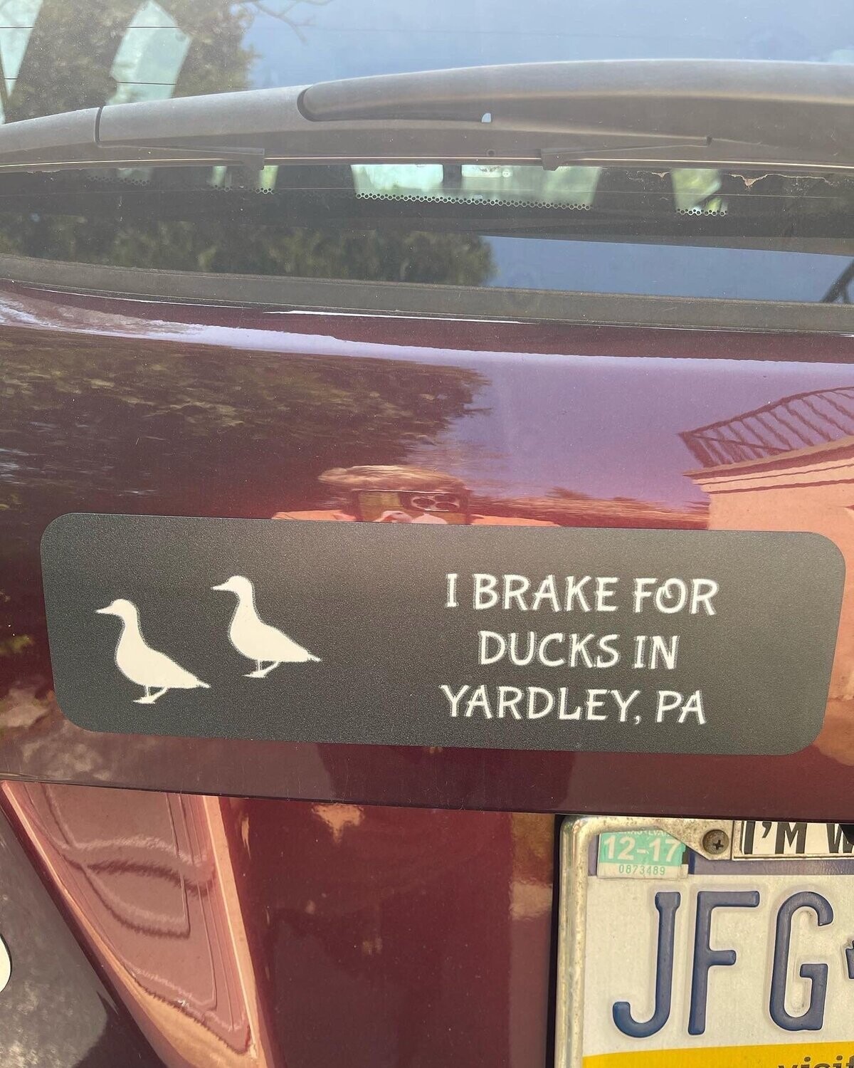 Car Magnet: I BRAKE FOR DUCKS