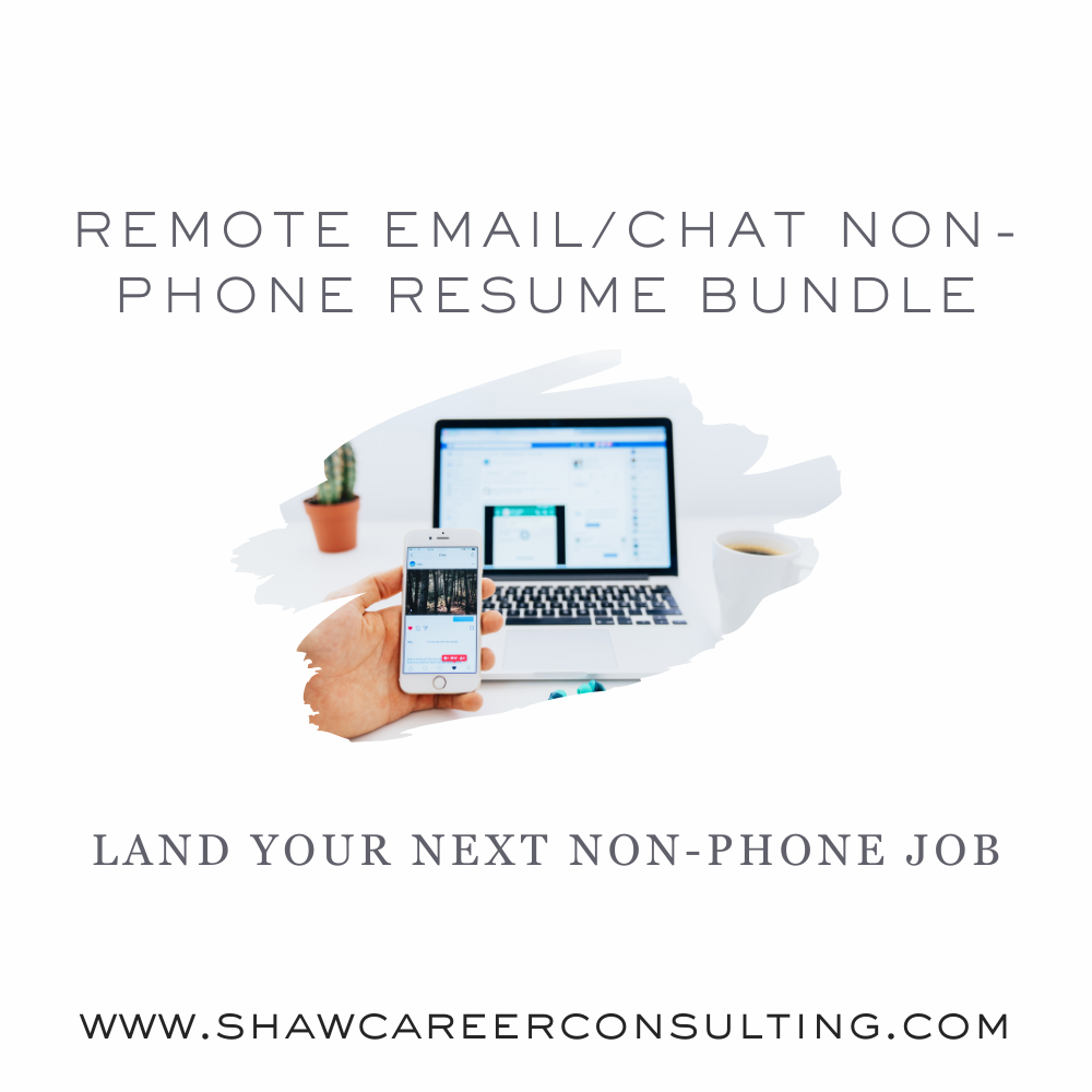 Remote Non-Phone Resume Bundle