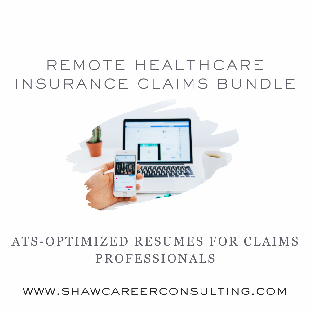 Remote Healthcare Claims Resume Bundle