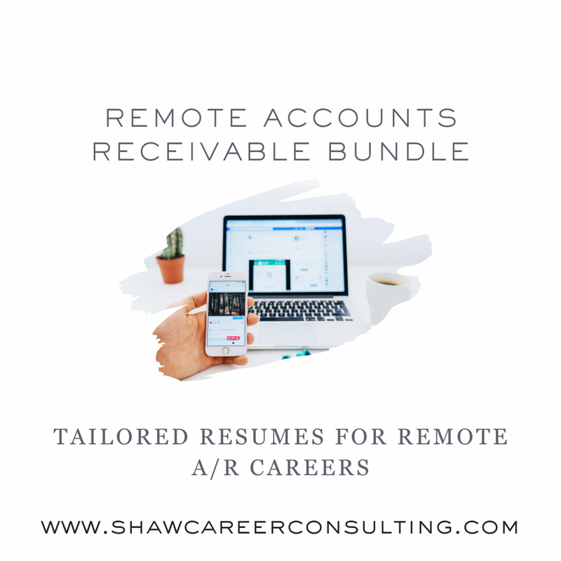 Remote Accounts Receivable Resume Bundle