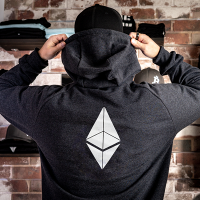 Retro high collar hoodie - Ethereum