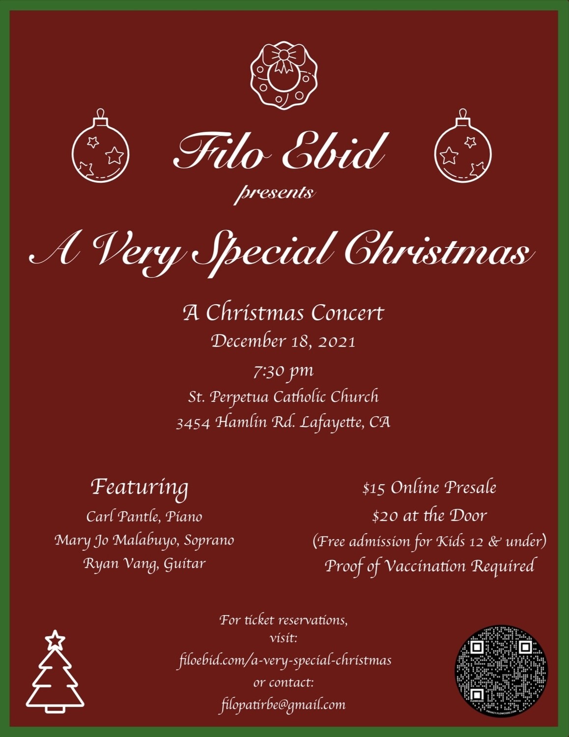 A Very Special Christmas! Concert Ticket