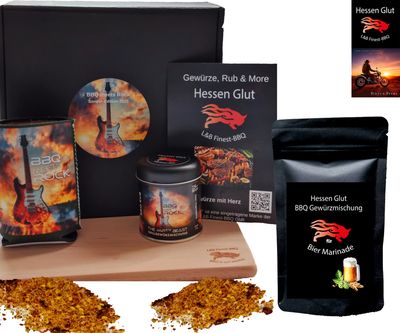 Hessen Glut Hessen Glut "BBQ meets Rock 2025" Partygrill-Box fĂŒr Bier-Freunde