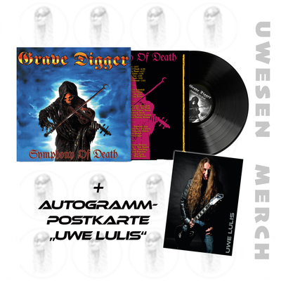 Grave Digger - Album "Symphony of Death" (LP) inkl. signierte Autogrammkarte "Uwe Lulis"