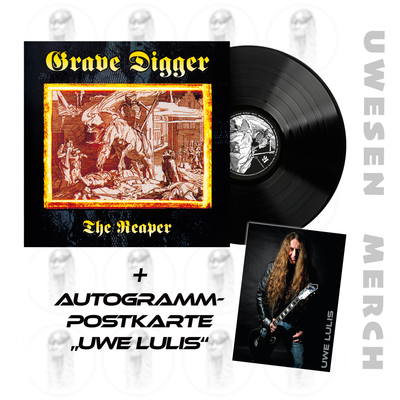 Grave Digger - Album "The Reaper" (LP) inkl. signierte Autogrammkarte "Uwe Lulis"