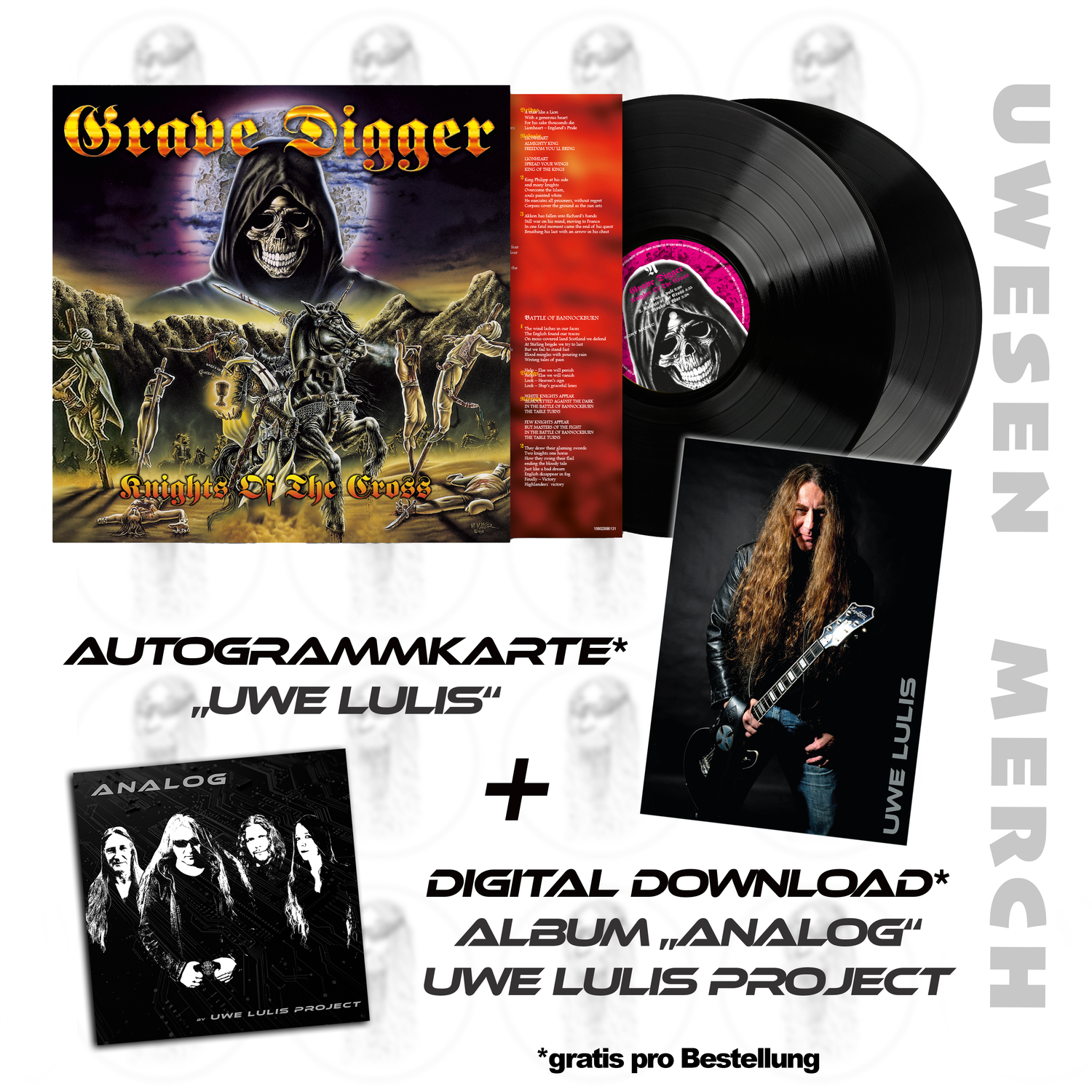 Grave Digger - Album Grave Digger - Album "Knights of the Cross" (2LP)
