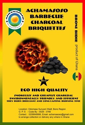 Barbecue Charcoal Briquettes  -Weight, kg 25