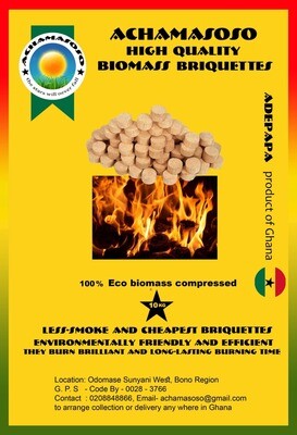 Eco- Biomass Briquettes -Weight, kg 10