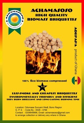Eco- Biomass Briquettes -Weight, kg 5