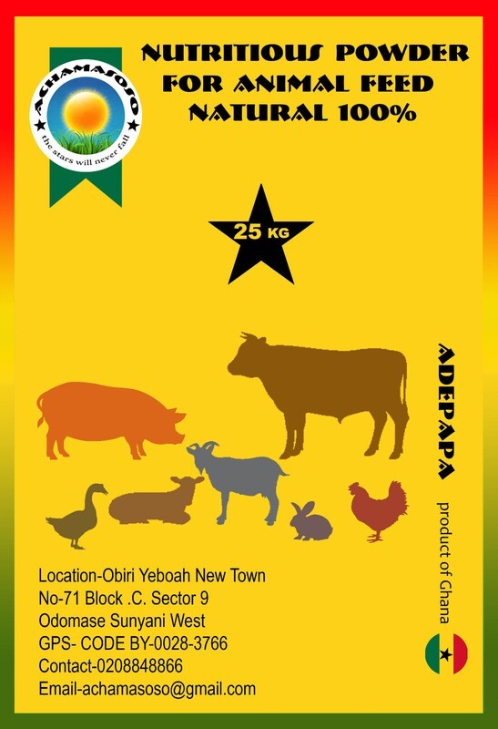 Achamasoso Nutritious Powder for animal feed 25 kilos