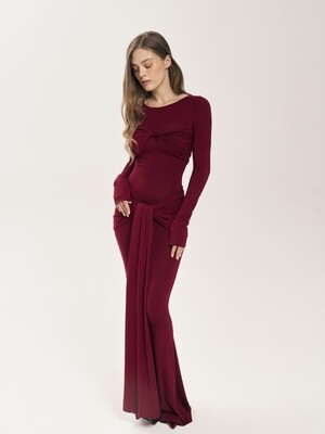 Hanna dress / burgundy