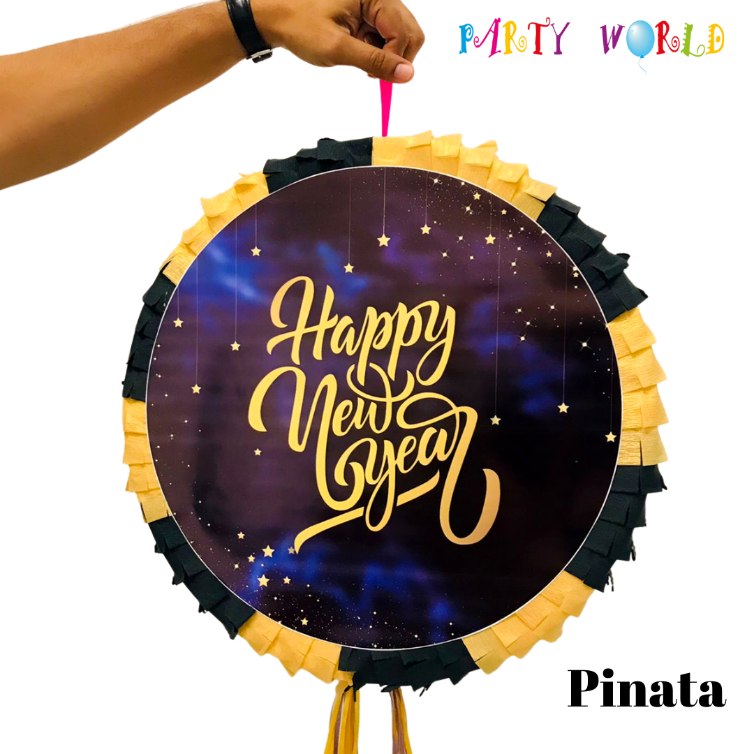 Blue Happy New Year Pinata