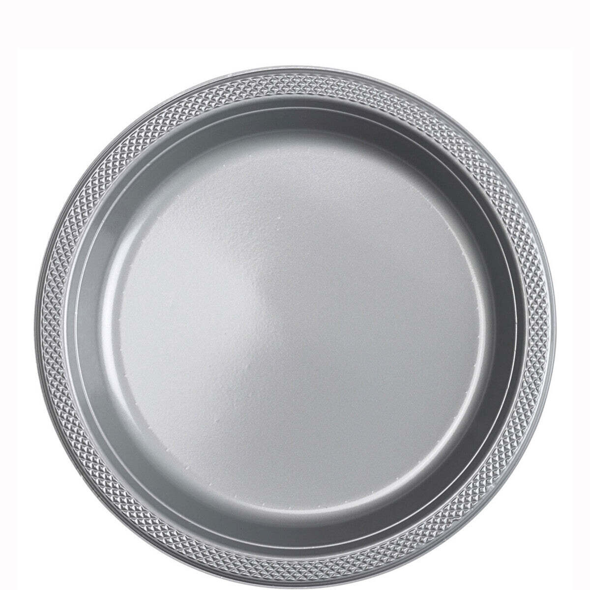 silver 9 inch plates