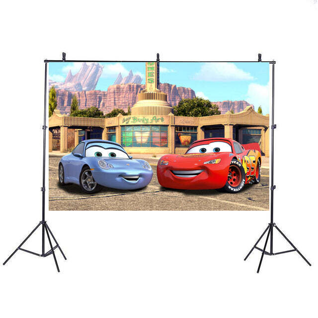 Cars Theme Backdrop Banner