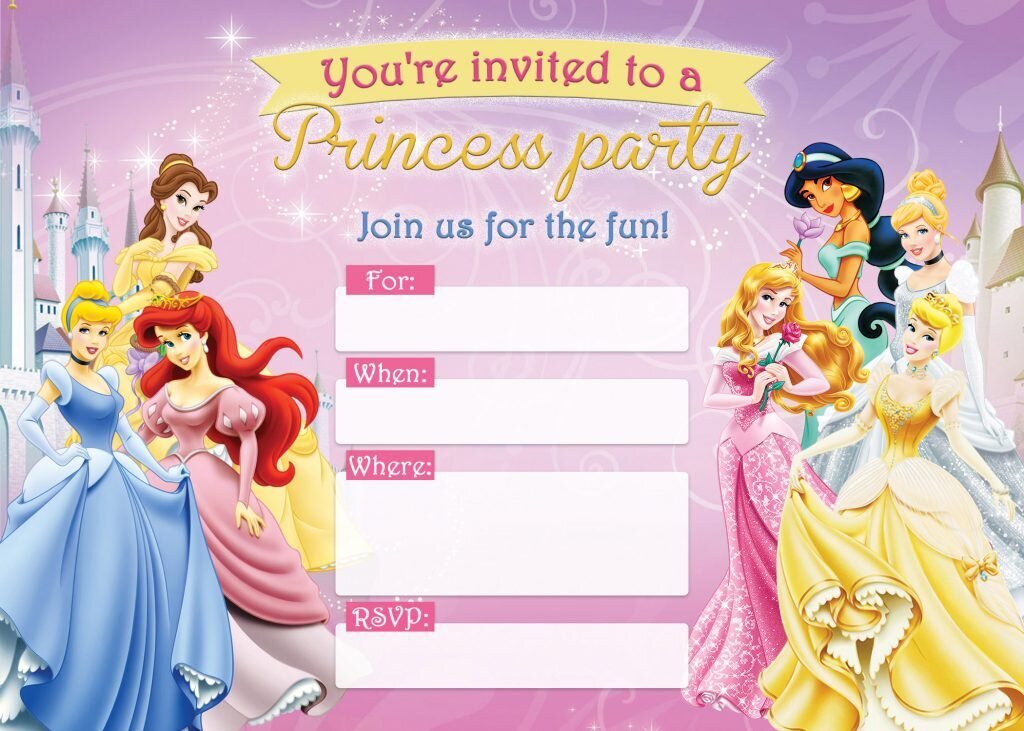 Princess Invitation Card