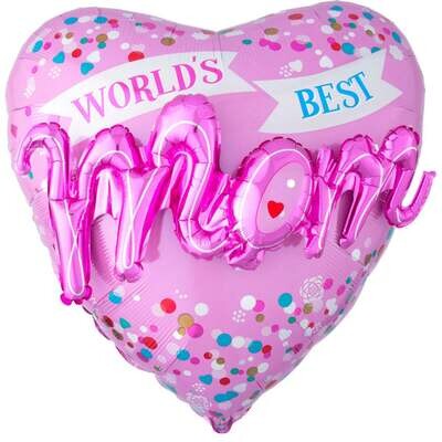 WORLD`S BEST MOM MULTI BALLOON