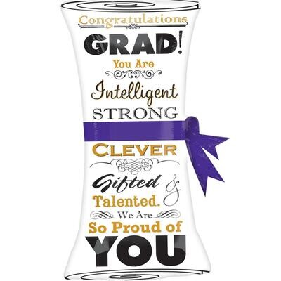 Graduation Scroll Supershape Foil Balloon