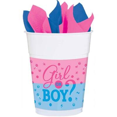 Girl Or Boy? Plastic Cups 25pcs