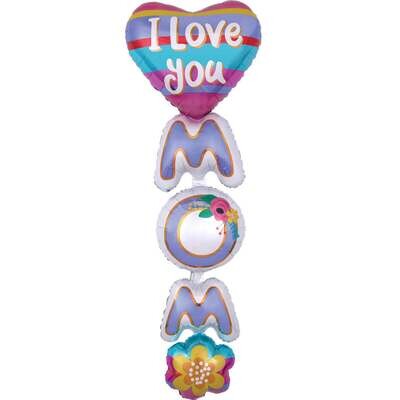 I Love You MOM Giant Multi-Balloon 53x167cm