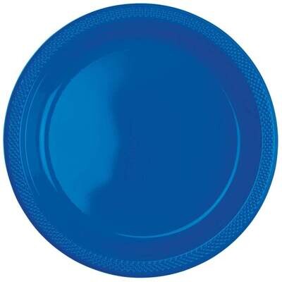 Bright Royal Blue Plates 10in, 20pcs