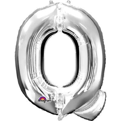 Q SILVER LETTER FOIL LARGE BALLOON F/B
