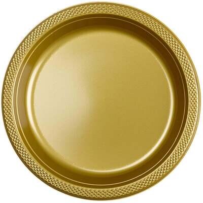 gold sparkle 10 inch plates