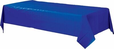 bright royal blue long table cover