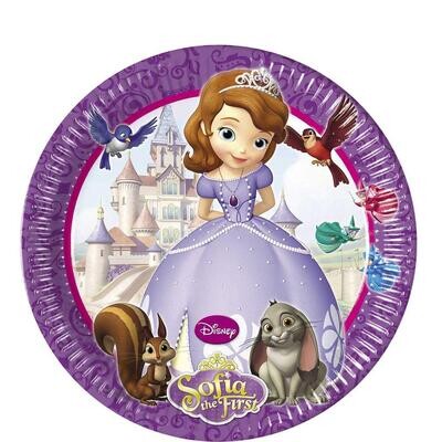 Disney Sofia The First Paper Plates 9in, 8pcs