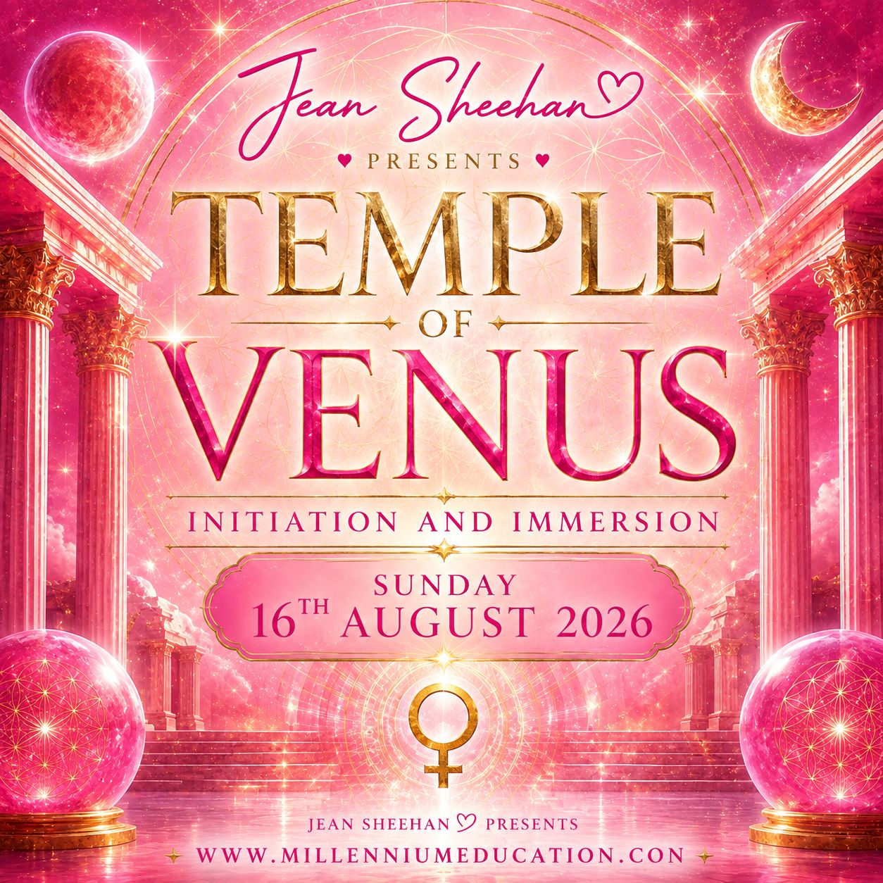 Temple of Venus, Initiation & Immersion 16 August 2026