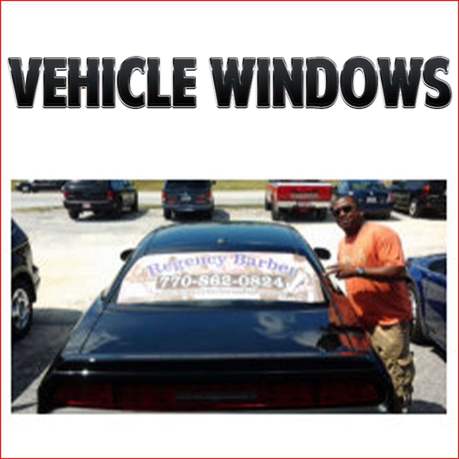 Perforated Vehicle Decals