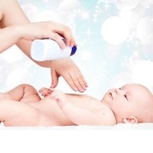 Baby powder de welbekende geur van baby poeder