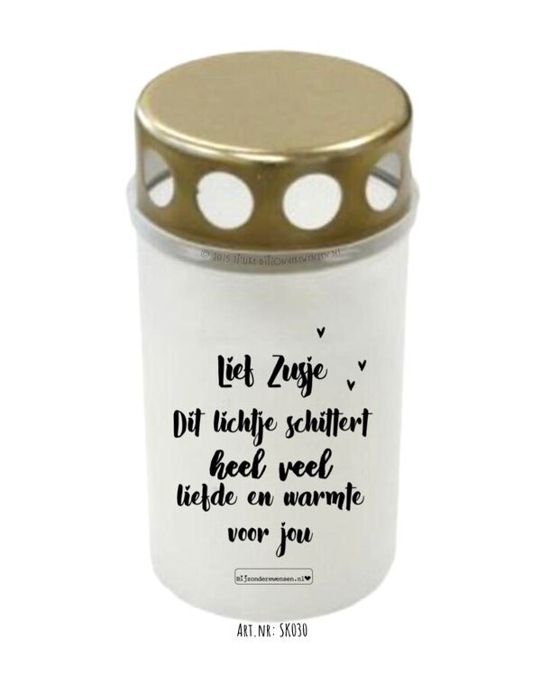 Grafkaars lief zusje