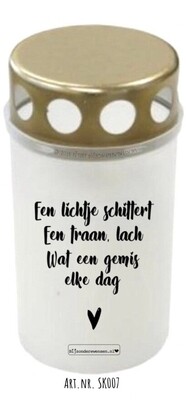 OPRUIMING herdenkings (grafkaars)