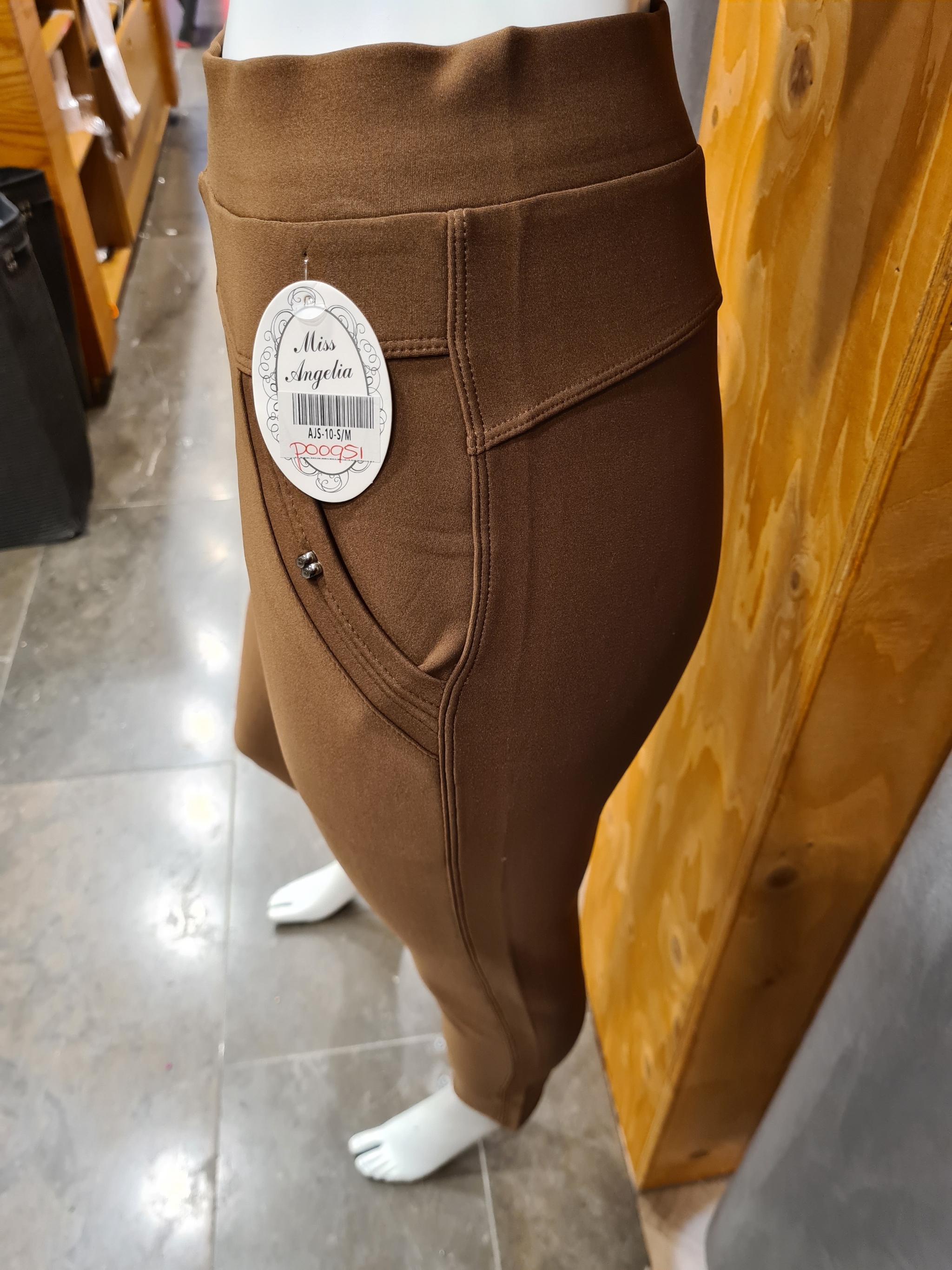 comfortbroek kleur mokka