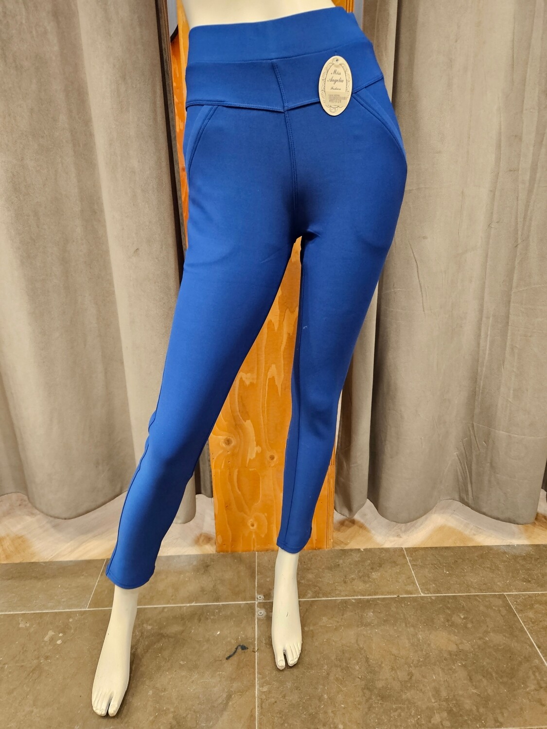 Comfortbroek kleur kobalt blauw(surf the web)